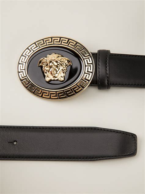 versace medusa-buckle logo belt|Versace Medusa belt sale.